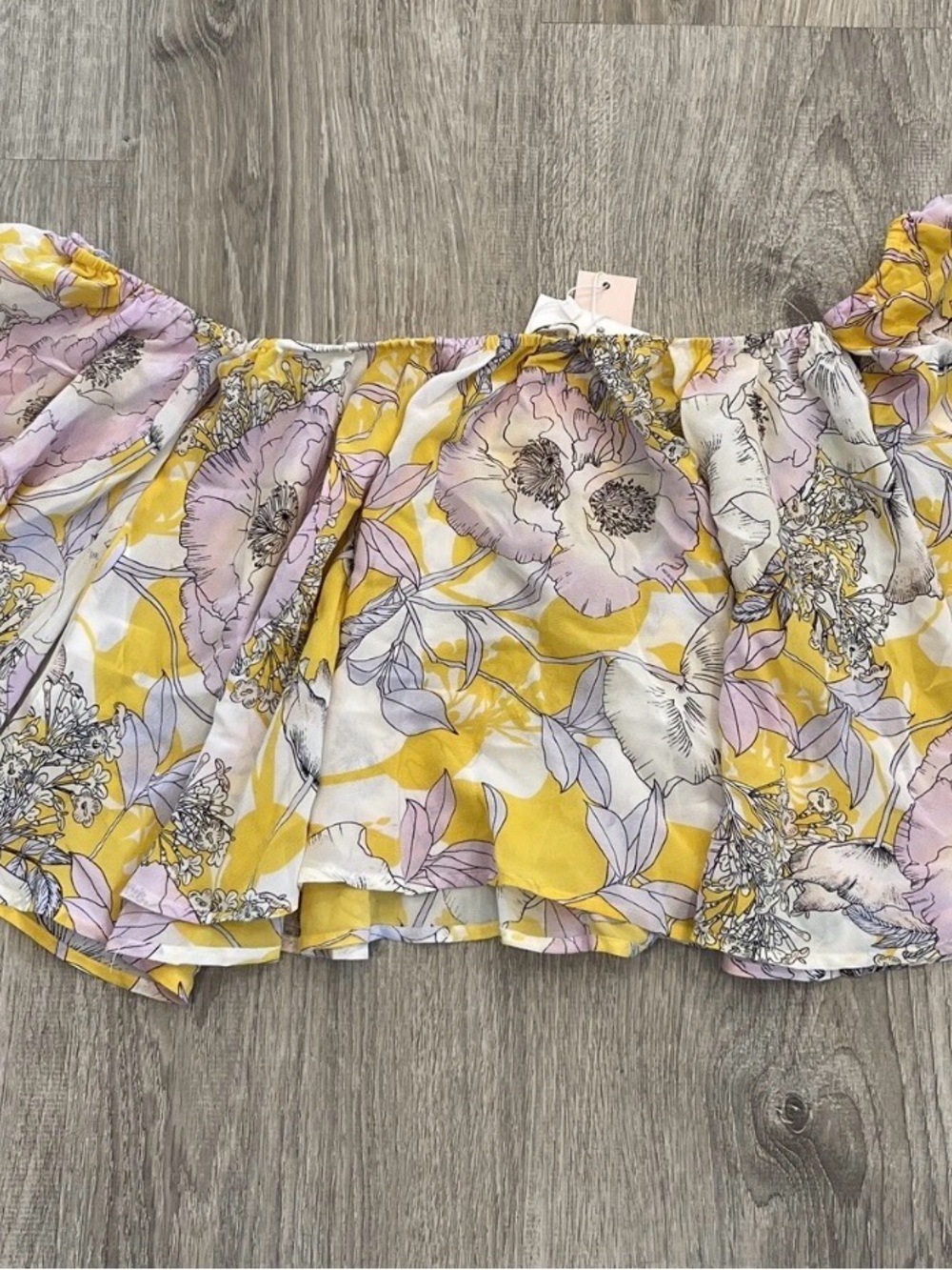 Yumi Kim Antropologie Off-Shoulder Floral Peasant Top NWOT
